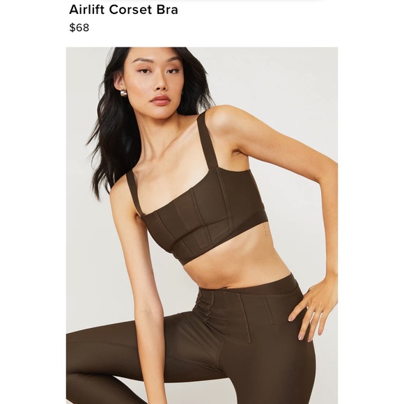 ALO Yoga 2 Piece Set! Corset bra + 7/8 Airlift Corset Legging - Picture 6 of 9